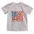Funny 4th Of July Pregnancy Announcement Toddler T Shirt Growing An American Baby USA Flag Flowers - Wonder Print Shop
