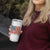 Funny 4th Of July Pregnancy Announcement Tumbler Cup Growing An American Baby USA Flag Flowers - Wonder Print Shop