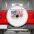 Funny 4th Of July Pregnancy Announcement Spare Tire Cover Growing An American Baby USA Flag - Wonder Print Shop