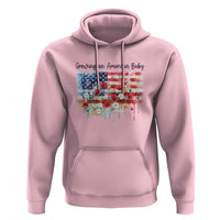 Funny 4th Of July Pregnancy Announcement Hoodie Growing An American Baby USA Flag - Wonder Print Shop