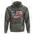 Funny 4th Of July Pregnancy Announcement Hoodie Growing An American Baby USA Flag - Wonder Print Shop
