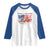 Funny 4th Of July Pregnancy Announcement Raglan Shirt Growing An American Baby USA Flag - Wonder Print Shop