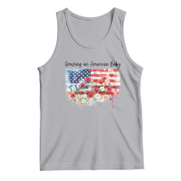 Funny 4th Of July Pregnancy Announcement Tank Top Growing An American Baby USA Flag - Wonder Print Shop
