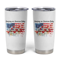 Funny 4th Of July Pregnancy Announcement Tumbler Cup Growing An American Baby USA Flag - Wonder Print Shop