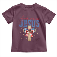 Funny America Needs Jesus Toddler T Shirt 4th Of July Patriotic Christian Coquette Bow - Wonder Print Shop
