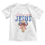 Funny America Needs Jesus Toddler T Shirt 4th Of July Patriotic Christian Coquette Bow - Wonder Print Shop