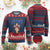 Funny America Needs Jesus Knitted Sweatshirt 4th Of July Patriotic Christian Coquette Bow - Wonder Print Shop