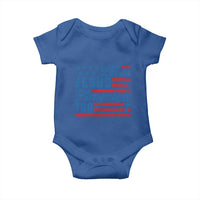 Funny She Loves Jesus And America Too Baby Onesie 4th Of July Christian American Flag - Wonder Print Shop
