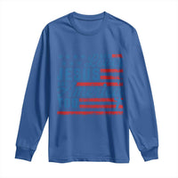 Funny She Loves Jesus And America Too Long Sleeve Shirt 4th Of July Christian American Flag - Wonder Print Shop