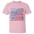Funny She Loves Jesus And America Too T Shirt 4th Of July Christian American Flag - Wonder Print Shop