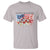 Funny 4th Of July Land Of The Free Because Of The Brave T Shirt American Flag Flowers - Wonder Print Shop