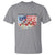 Funny 4th Of July Land Of The Free Because Of The Brave T Shirt American Flag Flowers - Wonder Print Shop