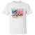 Funny 4th Of July Land Of The Free Because Of The Brave T Shirt American Flag Flowers - Wonder Print Shop