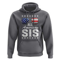 Funny All American Sis 4th Of July Hoodie Family Matching Sunglasses - Wonder Print Shop
