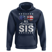 Funny All American Sis 4th Of July Hoodie Family Matching Sunglasses - Wonder Print Shop