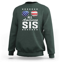 Funny All American Sis 4th Of July Sweatshirt Family Matching Sunglasses - Wonder Print Shop