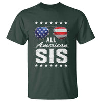 Funny All American Sis 4th Of July T Shirt Family Matching Sunglasses - Wonder Print Shop