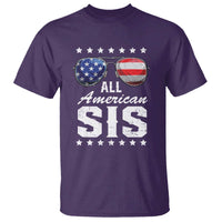 Funny All American Sis 4th Of July T Shirt Family Matching Sunglasses - Wonder Print Shop