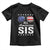 Funny All American Sis 4th Of July Toddler T Shirt Family Matching Sunglasses - Wonder Print Shop