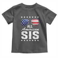 Funny All American Sis 4th Of July Toddler T Shirt Family Matching Sunglasses - Wonder Print Shop