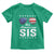 Funny All American Sis 4th Of July Toddler T Shirt Family Matching Sunglasses - Wonder Print Shop