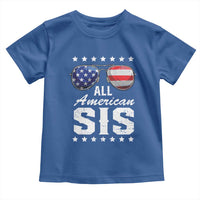 Funny All American Sis 4th Of July Toddler T Shirt Family Matching Sunglasses - Wonder Print Shop