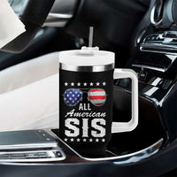 Funny All American Sis 4th Of July Tumbler With Handle Family Matching Sunglasses - Wonder Print Shop