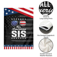 Funny All American Sis 4th Of July Garden Flag Family Matching Sunglasses