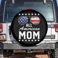 Funny All American Mom 4th Of July Spare Tire Cover Family Matching Sunglasses - Wonder Print Shop