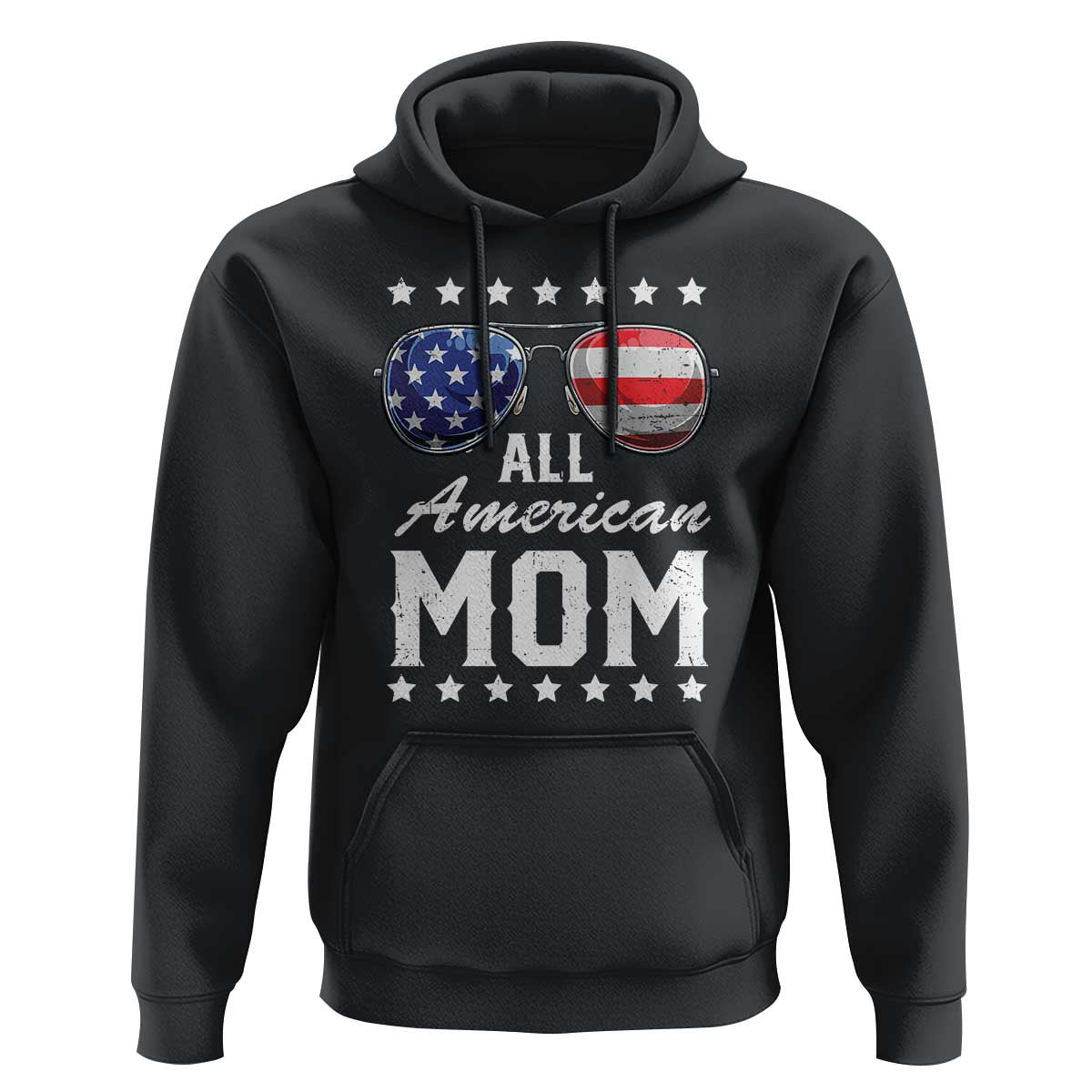 Funny All American Mom 4th Of July Hoodie Family Matching Sunglasses - Wonder Print Shop