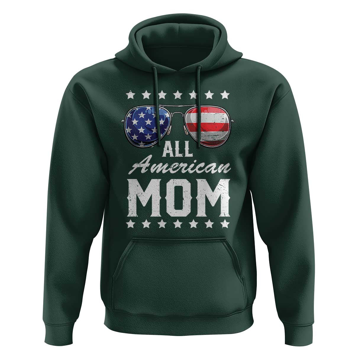 Funny All American Mom 4th Of July Hoodie Family Matching Sunglasses - Wonder Print Shop