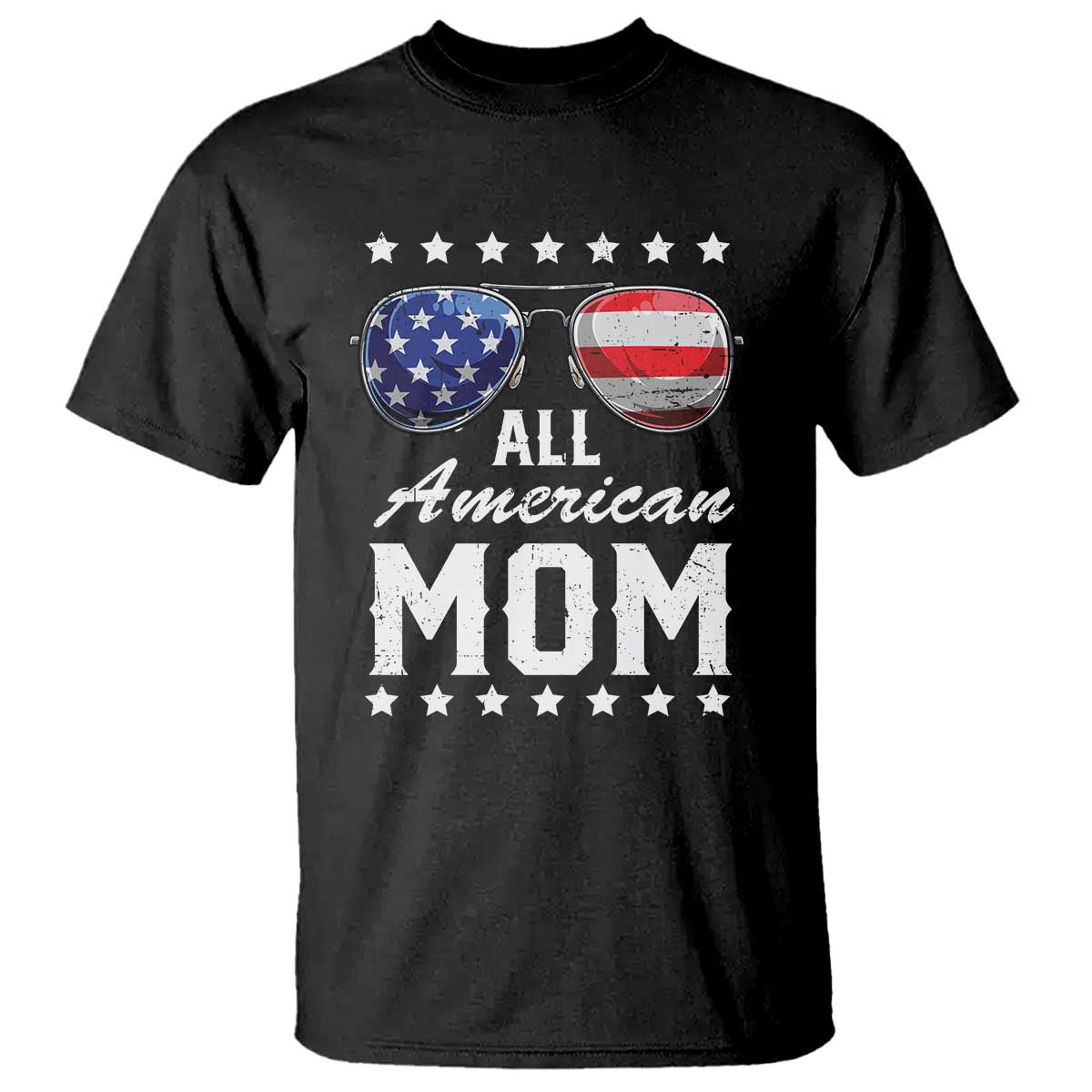 Funny All American Mom 4th Of July T Shirt Family Matching Sunglasses - Wonder Print Shop