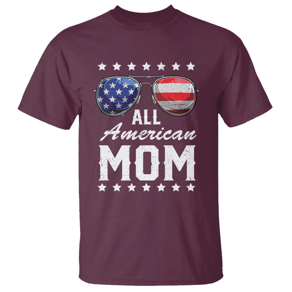 Funny All American Mom 4th Of July T Shirt Family Matching Sunglasses - Wonder Print Shop