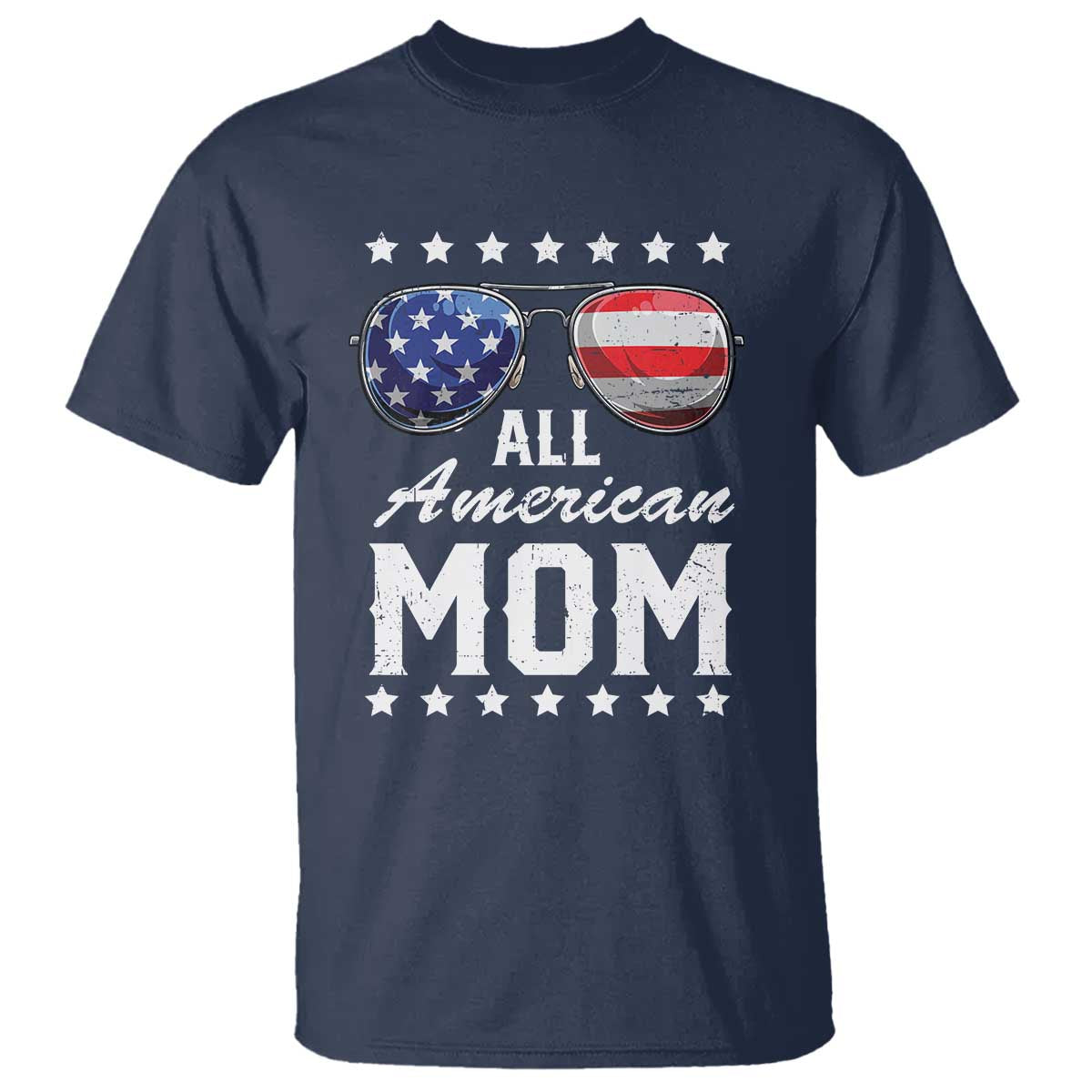 Funny All American Mom 4th Of July T Shirt Family Matching Sunglasses - Wonder Print Shop