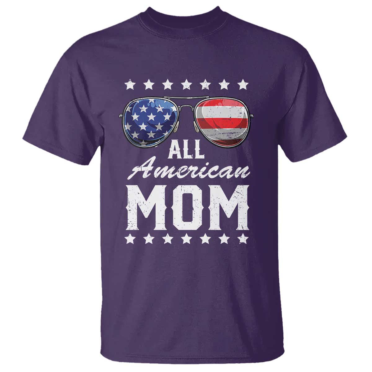 Funny All American Mom 4th Of July T Shirt Family Matching Sunglasses - Wonder Print Shop