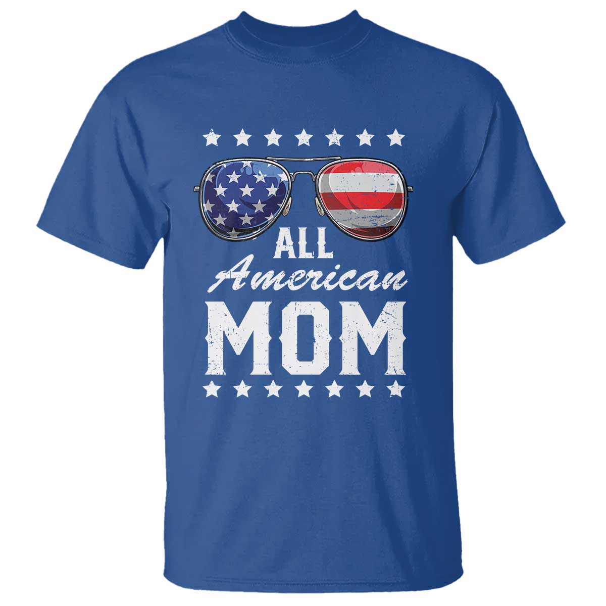 Funny All American Mom 4th Of July T Shirt Family Matching Sunglasses - Wonder Print Shop