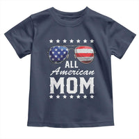 Funny All American Mom 4th Of July Toddler T Shirt Family Matching Sunglasses - Wonder Print Shop