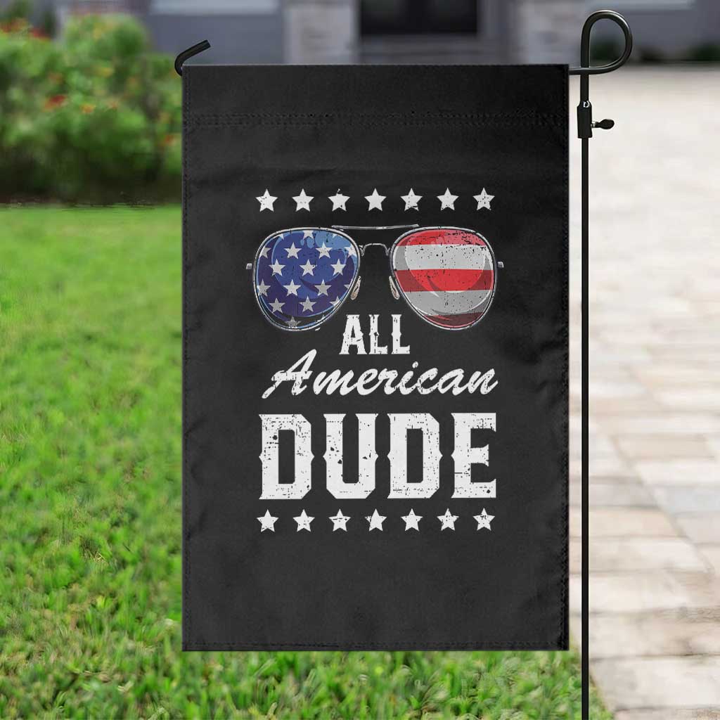 Funny All American Dude 4th Of July Garden Flag Family Matching Sunglasses - Wonder Print Shop