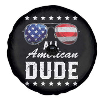 Funny All American Dude 4th Of July Spare Tire Cover Family Matching Sunglasses - Wonder Print Shop