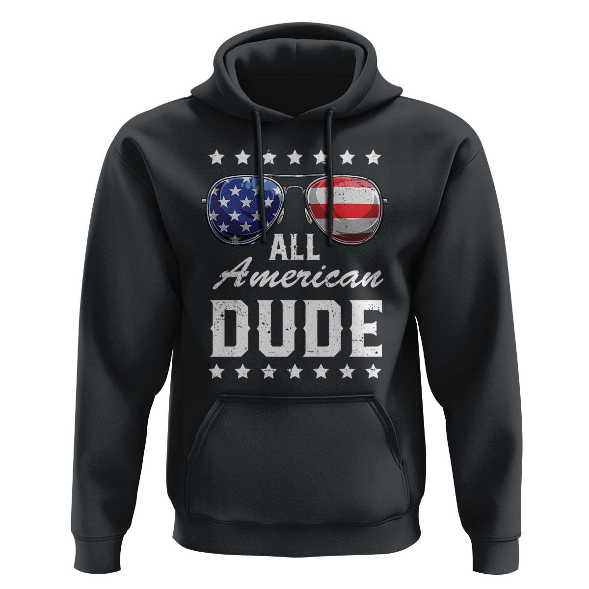 Funny All American Dude 4th Of July Hoodie Family Matching Sunglasses - Wonder Print Shop