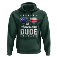 Funny All American Dude 4th Of July Hoodie Family Matching Sunglasses - Wonder Print Shop