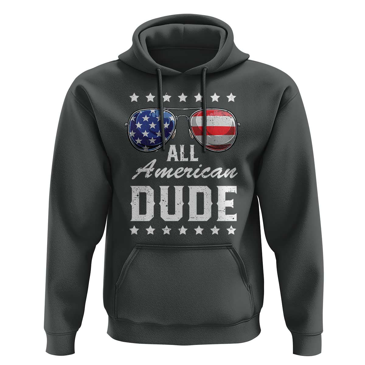 Funny All American Dude 4th Of July Hoodie Family Matching Sunglasses - Wonder Print Shop
