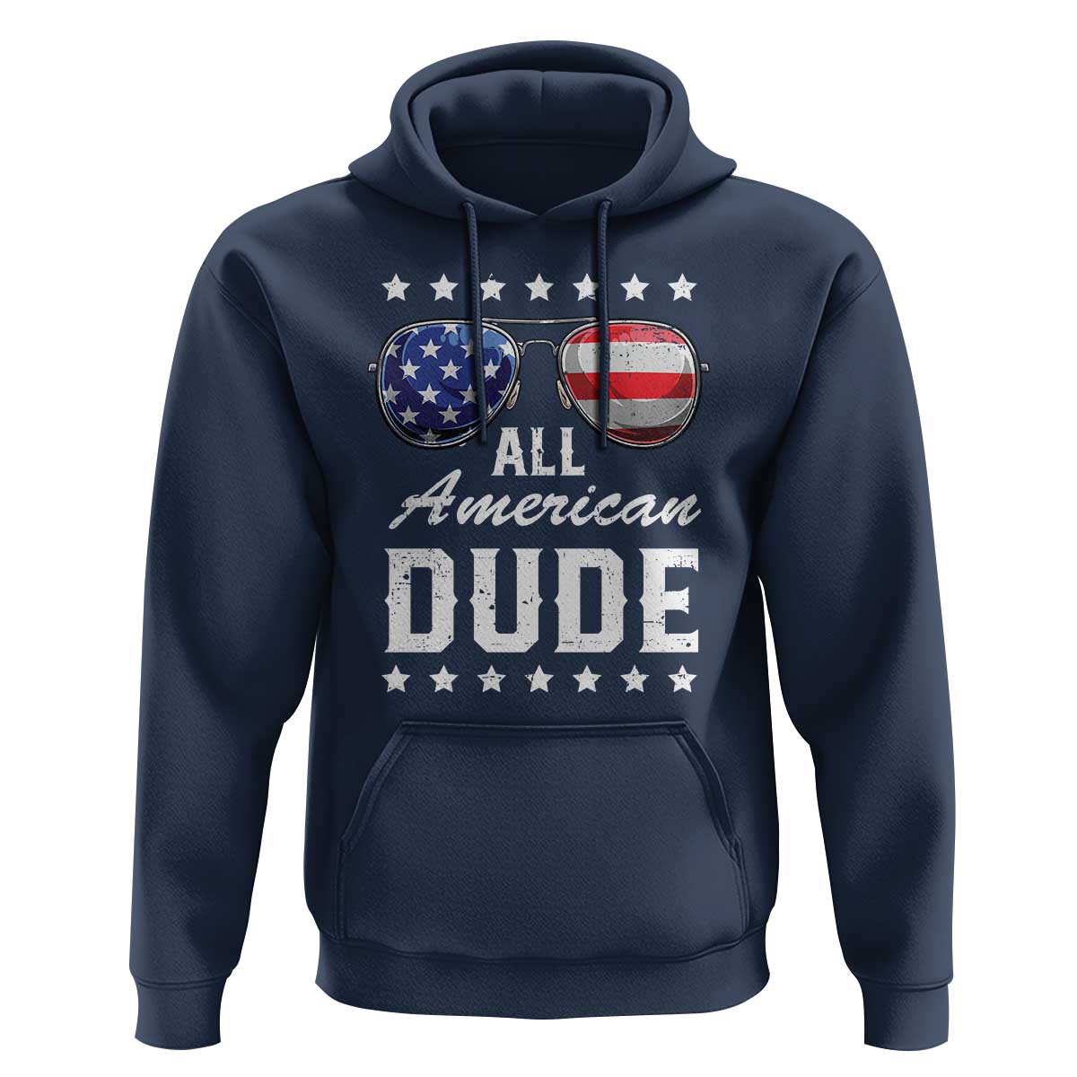 Funny All American Dude 4th Of July Hoodie Family Matching Sunglasses - Wonder Print Shop