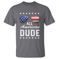Funny All American Dude 4th Of July T Shirt Family Matching Sunglasses - Wonder Print Shop