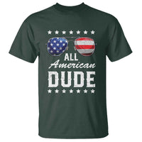 Funny All American Dude 4th Of July T Shirt Family Matching Sunglasses - Wonder Print Shop