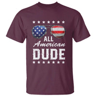 Funny All American Dude 4th Of July T Shirt Family Matching Sunglasses - Wonder Print Shop