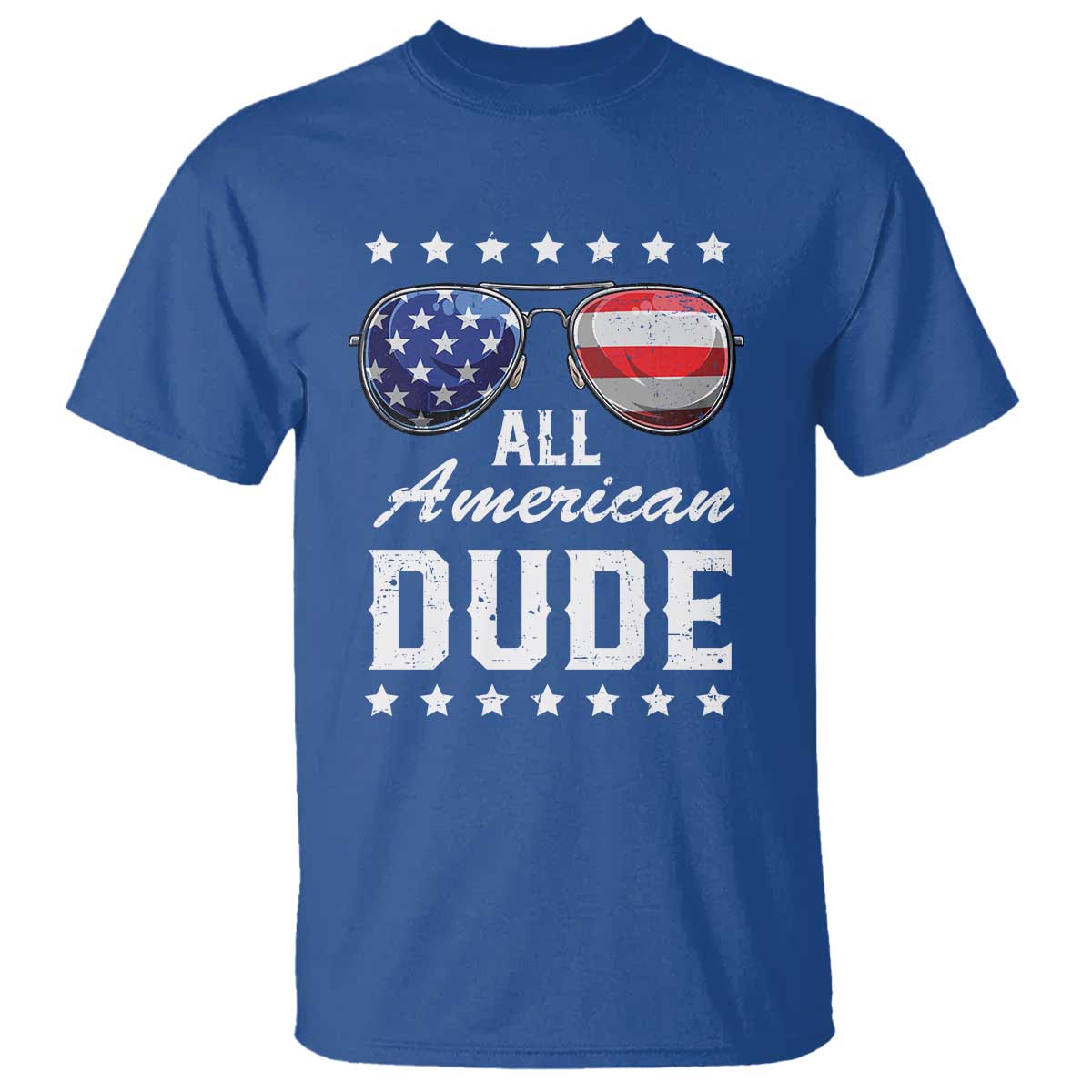 Funny All American Dude 4th Of July T Shirt Family Matching Sunglasses - Wonder Print Shop