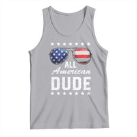 Funny All American Dude 4th Of July Tank Top Family Matching Sunglasses - Wonder Print Shop