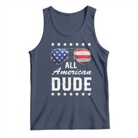 Funny All American Dude 4th Of July Tank Top Family Matching Sunglasses - Wonder Print Shop