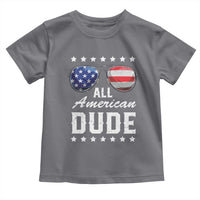 Funny All American Dude 4th Of July Toddler T Shirt Family Matching Sunglasses - Wonder Print Shop